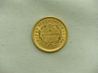 1853 $1 Gold Dollar Liberty Head Type 1 Ch Au About Uncirculated