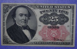 25 Cent Fractional Currency Fifth Issue F - 1308 Cu