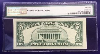 1969 A $5 Federal Reserve Note FRN Cleveland CU UNC PMG Choice 64 EPQ 2