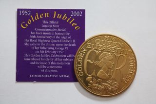 Uk Gb 2002 Golden Jubilee Medal With A88 P6136