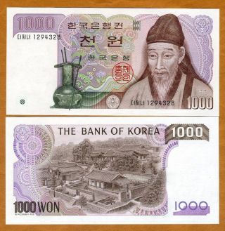 South Korea,  1000 (1,  000) Won,  (1983),  P - 47,  Unc
