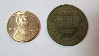 Penn State College Campus,  Pa Shopping Center 30 Min Parking Medal Token.