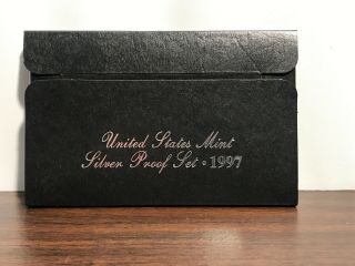 1997 Us Silver Proof Set - Complete With Box And