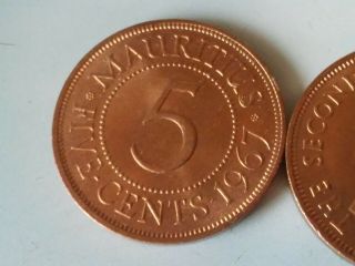 Mauritius 5 Cents 1967
