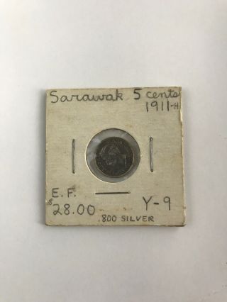Sarawak 5 Cents 1911 - H Coin
