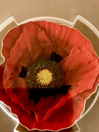 2017 Remembrance Poppy Cook Islands First Day Of Issue