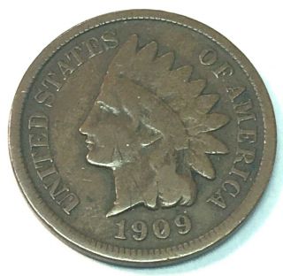 1909 S Indian Cent Scarce Key Date