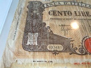 Italia / Italy - 100 lire 1943 Good/Fine 5