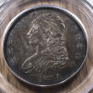 1834 50¢ Capped Bust Half Dollar Pcgs Cac Xf45 Small Date Small Letters - 048
