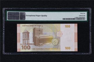 2009 Syria Central Bank 100 Pounds Pick 113 PMG 66 EPQ Gem UNC 2