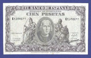 100 Pesetas 1940 Banknote From Spain