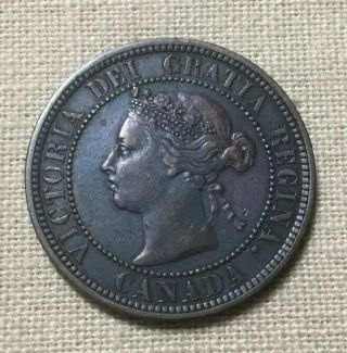 1887 Canada Queen Victoria One Cent Coin