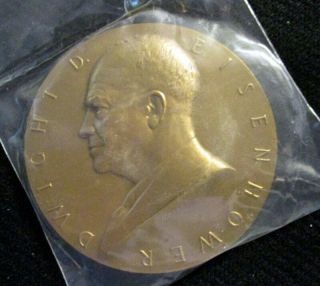 1953 1957 Dwight Eisenhower Inaugural Us Medal 134 3 " Bronze Pkg.