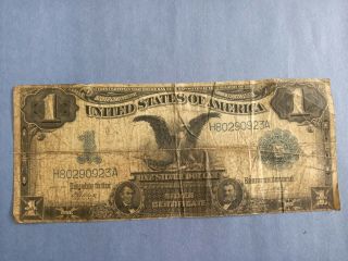 $1 1899 Black Eagle Silver Certificate Large Note