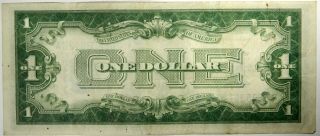 1934 $1 SILVER CERTIFICATE - FUNNY BACK - XF 2