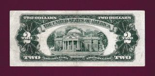 Fr.  1512 $2 1953C STAR LEGAL TENDER RED SEAL UNITED STATES NOTE 03802345 A 2