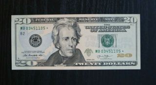2013 $20 Star Notes,  2 Consecutive Crisp Bills Rare In Runs Of 320,  000