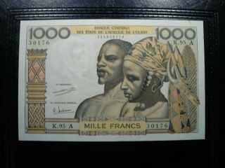 Central Bank Of West African State 1000 Francs - Aunc