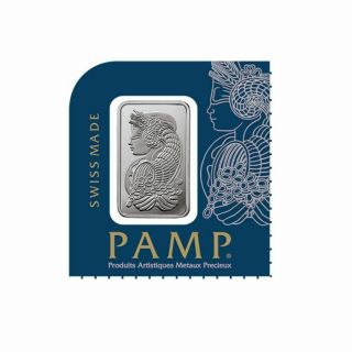 1 Gram Platinum Bar Pamp Suisse Lady Fortuna (in Assay From Multigram,  25)