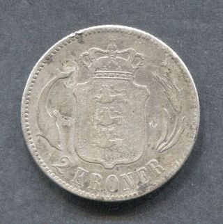 1875 Denmark 2 Kroner Fine 2