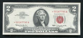 Fr 1513 1963 $2 Star Red Seal Legal Tender United States Note Gem Uncirculated