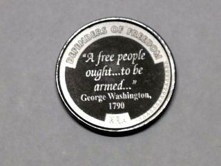 NRA.  National Riffle Association Defenders Of Freedom Coin George Washington 2