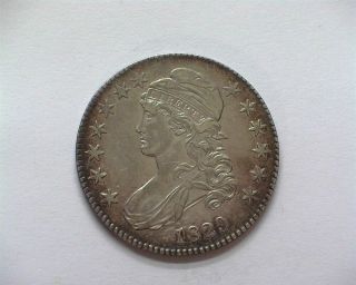 1829 Capped Bust Silver 50 Cents About Uncirculated