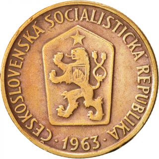 [ 17498] Czechoslovakia,  50 Haleru,  1963,  Ef (40 - 45),  Bronze,  Km:55.  1