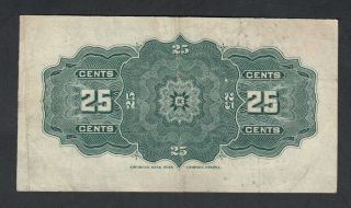1900 DOMINION OF CANADA 25 CENTS BANK NOTE COURTNEY 2