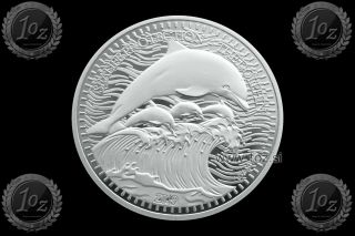 Cameroon 1000 Francs 2019 (the Dolphin) 1oz Silver Coin (ag 999/1000) Bu /