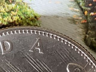 1969 Canadian $1 One Dollar Coin Error " Die Crack " Through 2nd A In Canada