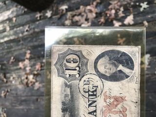 The Central Bank of Alabama Montgomery Ten Dollars 1856 ? BILL CURRENCY 2
