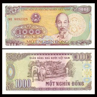 Vietnam Viet Nam 1000 Dong Banknote,  1988,  P - 106,  Unc,  Asia Paper Money