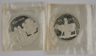 Iceland 1974 Settlement 500 & 1000 Kronur Silver 2 Coin Proof Set @sealed@