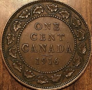 1916 Canada Large Cent Penny - Good Example