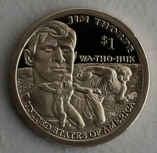 2018 S Sacagawea PROOF Dollar Native American Jim Thorpe Dollar $1 Coin 4