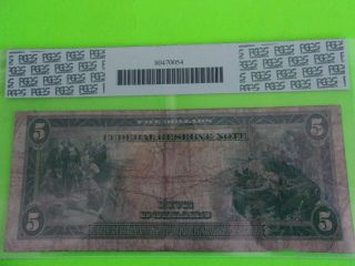Fr 882 1914 $5 Federal Reserve Note Kansas City FRN Graded PCGS Fine 12 5
