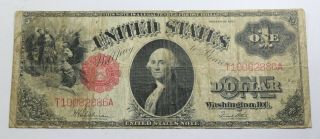 1917 United States Note $1 One Dollars Fr 39 Speelman - White Horse Blanket