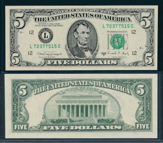 [99523] United States 1988a 5 Dollars Bank Note Unc P481b