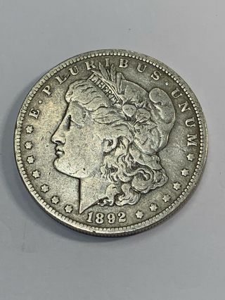1892 O Morgan Silver Dollar United States Of America.