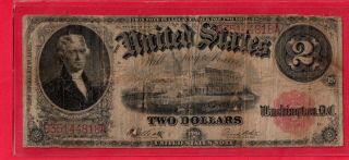 1917 $2.  00 U S Note