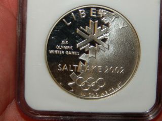2002 - P Olympics Salt Lake City Commemorative Silver Ngc - Pf 69 Ultra Cameo