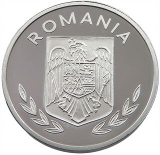 ROMANIA 100 LEI 1996 ALUMINIUM PATTERN PROOF alb38 149 2