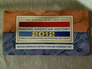 2012 Making American History Coin And Currency Set -