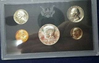 1968 Us 5 Coin Proof Set With 40 Silver Kennedy Half