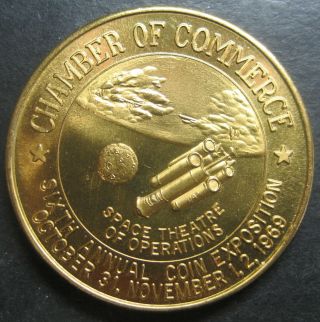 1969 Hawthorne,  California Sixth Annual Coin Exposition Medal Token