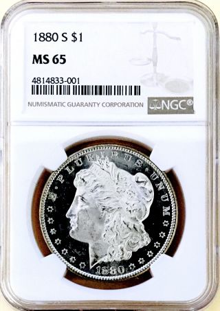 1880 S Morgan Dollar Ngc Ms65 Absolutely Under Graded Wow Looks Dmpl Nr 07424