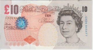 England Banknote P389c 10 Pounds Sig Bailey Qe Ii,  Unc We Combine