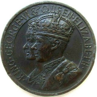 Gb / Uk Coronation Medal,  King George Vi.  Queen Elizabeth,  Crowned A.  D.  1937