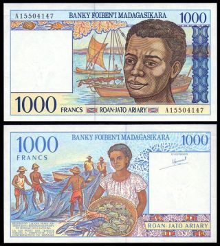 Madagascar 1000 Francs 1994 - Unc - Pick 76a